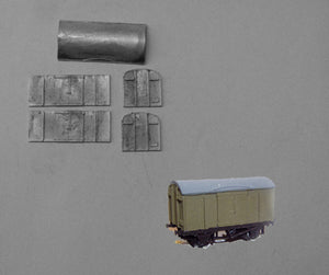 A554 (3) SR plywood van - N GAUGE -