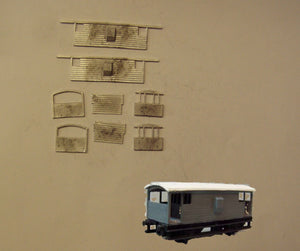 A601 (4) LMS Stanier 20T brake van - N GAUGE -