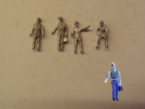 PW274 (1) Miners with hats/lamps (4) - OO GAUGE -