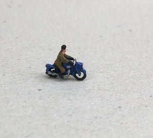 X75 1950's Motorcycle and rider - N GAUGE -